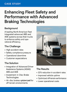 Fleet Safety Case Study: ABS, AEB & Disc Brake Integration